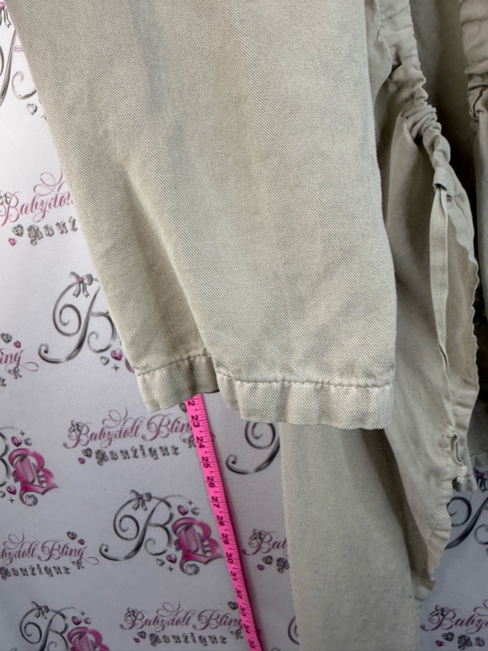 bryn Walker long sleeve cardigan Cream Ruffled Open-Front Draped Cardigan - Picture 9 of 15